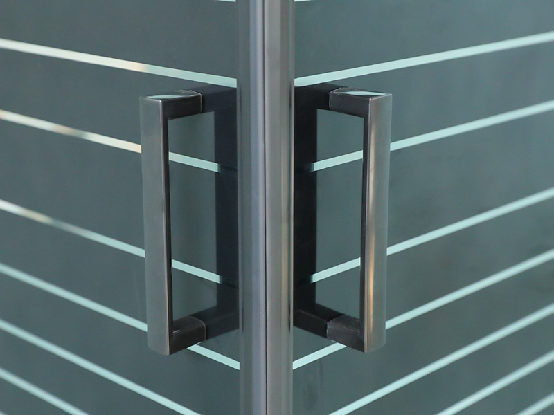 SQ Siyah Alüminyum Profil Kare Sürgülü Duş Muhafazası, Çift Delikli Saplı SQ Siyah Alüminyum Profil Kare Sürgülü Duş Muhafazası, Çift Delikli Saplı