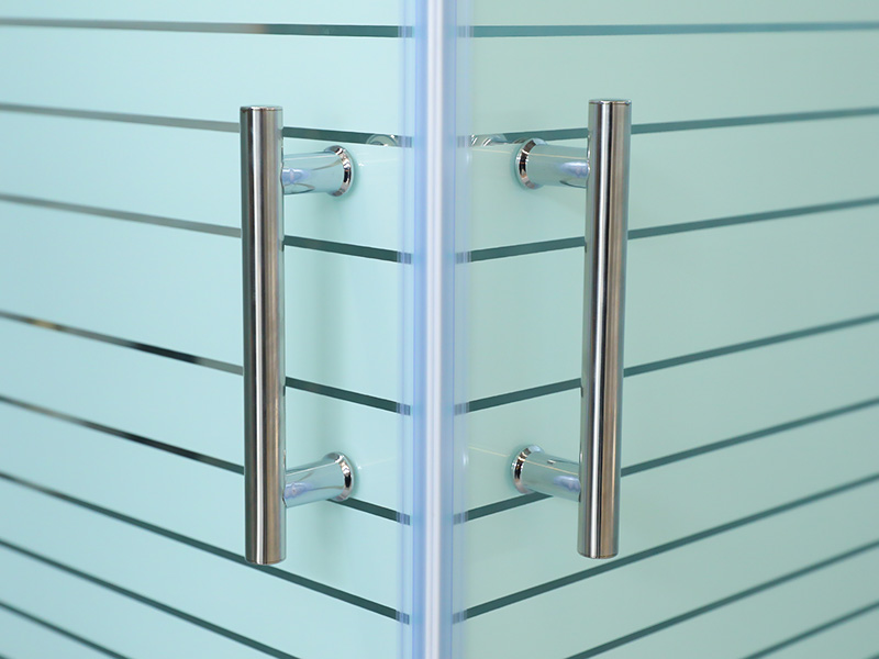 SQ Çift Delikli Kulplu Kare Çerçeveli Sürgülü Duş Kabini SQ Çift Delikli Kulplu Kare Çerçeveli Sürgülü Duş Kabini