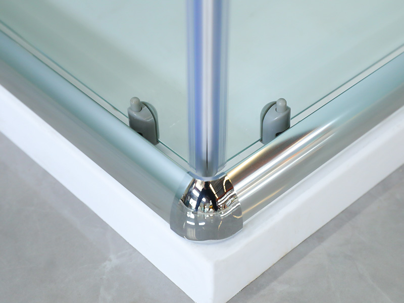 SQ Çift Delikli Kulplu Kare Çerçeveli Sürgülü Duş Kabini SQ Çift Delikli Kulplu Kare Çerçeveli Sürgülü Duş Kabini