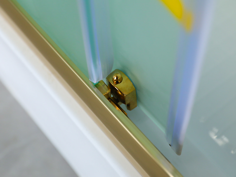 RE Sürgülü Duş Kabini, Baskılı Mat Temperli Cam, Gold Alüminyum Profil, Çift Delikli Kulp, Tepsili RE Sürgülü Duş Kabini, Baskılı Mat Temperli Cam, Gold Alüminyum Profil, Çift Delikli Kulp, Tepsili