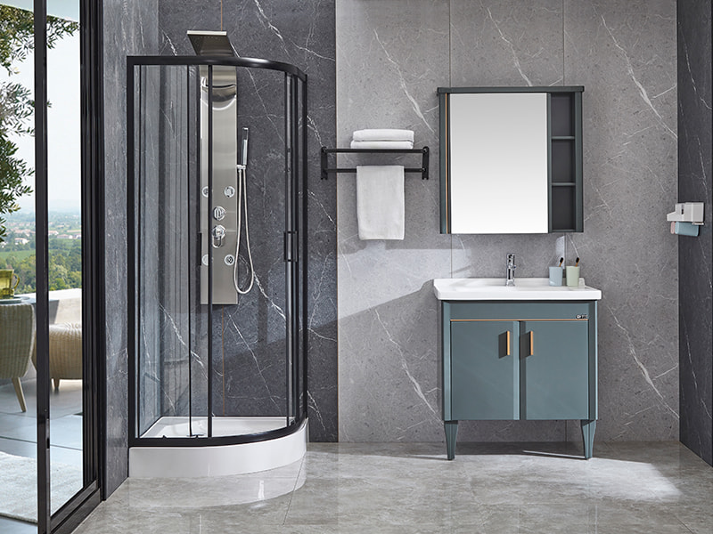 SE Duşakabin Sürgülü Cam Kapı, Siyah Alüminyum Profil SE Duşakabin Sürgülü Cam Kapı, Siyah Alüminyum Profil