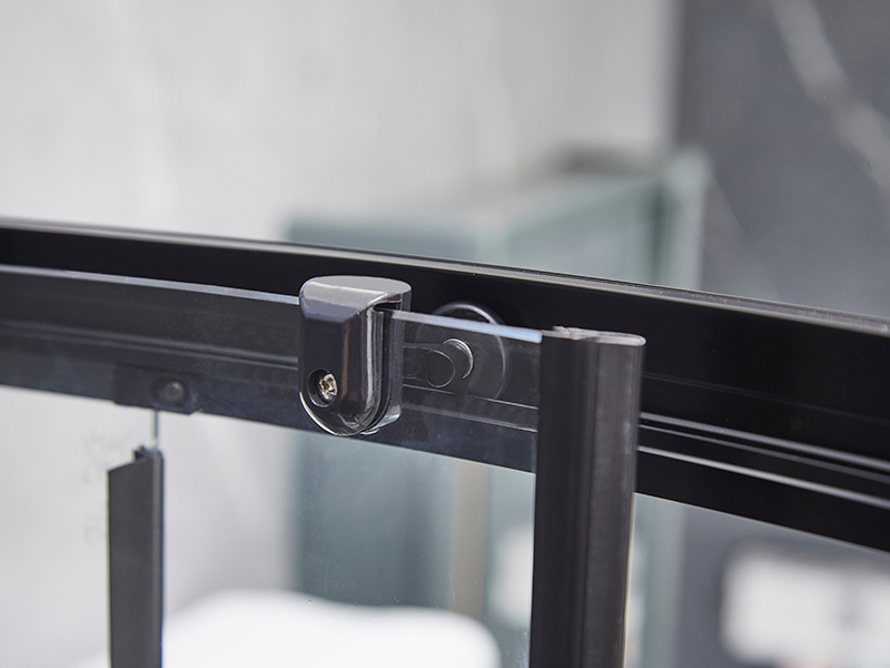 SE Duşakabin Sürgülü Cam Kapı, Siyah Alüminyum Profil SE Duşakabin Sürgülü Cam Kapı, Siyah Alüminyum Profil