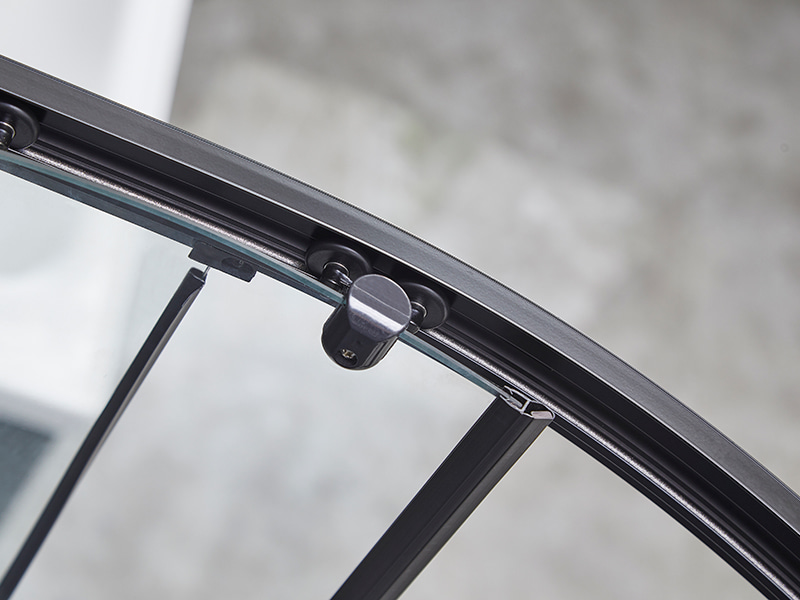 SE Duşakabin Sürgülü Cam Kapı, Siyah Alüminyum Profil SE Duşakabin Sürgülü Cam Kapı, Siyah Alüminyum Profil