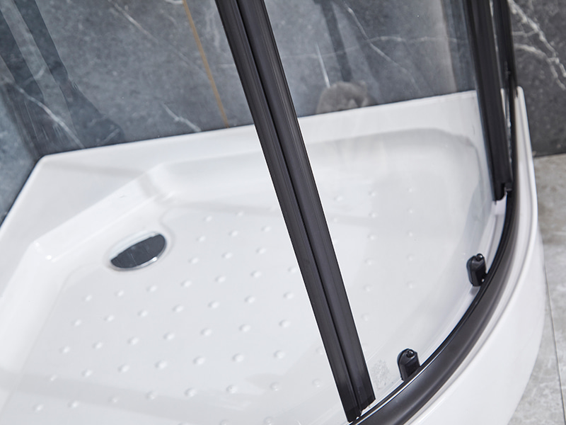 SE Duşakabin Sürgülü Cam Kapı, Siyah Alüminyum Profil SE Duşakabin Sürgülü Cam Kapı, Siyah Alüminyum Profil