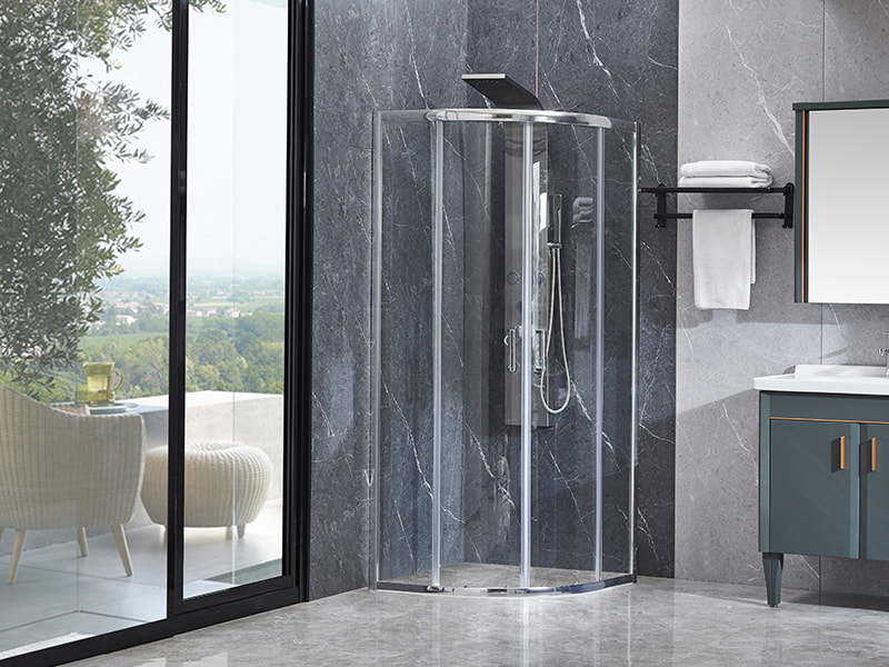 SE Krom Alüminyum Profil Banyo İçin Sürgülü Duş Muhafazası SE Krom Alüminyum Profil Banyo İçin Sürgülü Duş Muhafazası