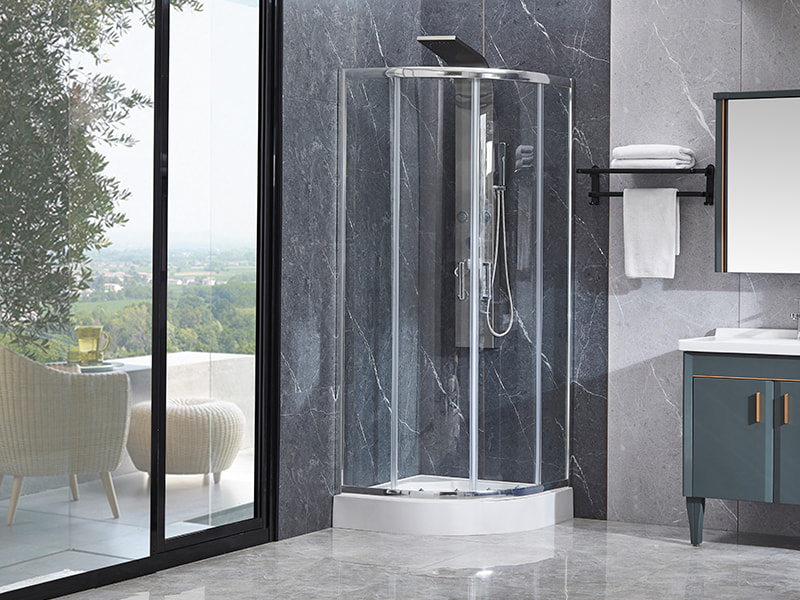 SE Krom Alüminyum Profil Banyo İçin Sürgülü Duş Muhafazası SE Krom Alüminyum Profil Banyo İçin Sürgülü Duş Muhafazası