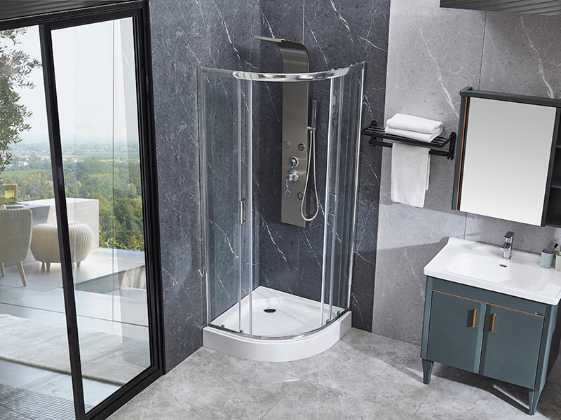 SE Krom Alüminyum Profil Banyo İçin Sürgülü Duş Muhafazası SE Krom Alüminyum Profil Banyo İçin Sürgülü Duş Muhafazası