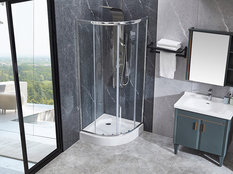 SE Krom Alüminyum Profil Banyo İçin Sürgülü Duş Muhafazası SE Krom Alüminyum Profil Banyo İçin Sürgülü Duş Muhafazası